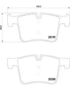 P06075 Juego de pastillas de freno Brembo