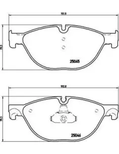 P06076 Juego de pastillas de freno Brembo