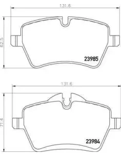 P06086 Juego de pastillas de freno Brembo