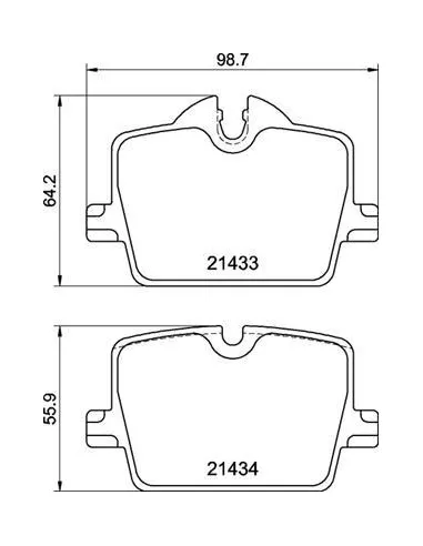 Juego de pastillas de freno Brembo P 06 114