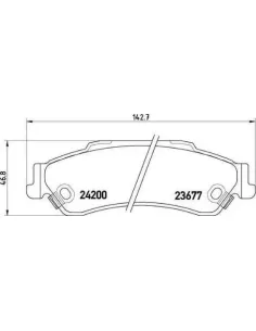 P10002 Juego de pastillas de freno Brembo