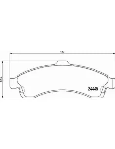 P10009 Juego de pastillas de freno Brembo