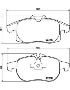 P10011 Juego de pastillas de freno Brembo