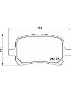 P10014 Juego de pastillas de freno Brembo