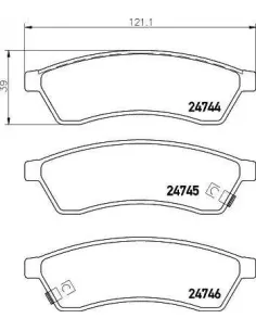 P10060 Juego de pastillas de freno Brembo