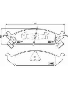 P11011 Juego de pastillas de freno Brembo