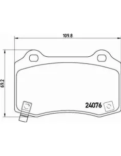 P11024 Juego de pastillas de freno Brembo