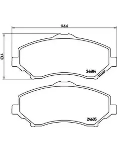 P11025 Juego de pastillas de freno Brembo