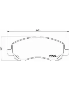 P11026 Juego de pastillas de freno Brembo