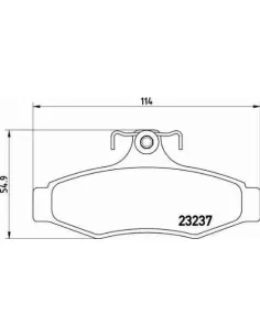 P15005 Juego de pastillas de freno Brembo