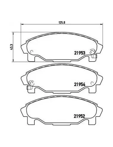 Juego de pastillas de freno Brembo P 16 007