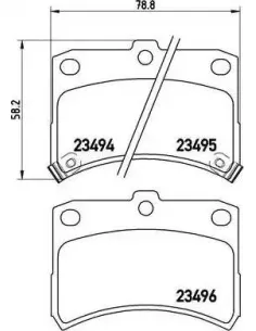 P16009 Juego de pastillas de freno Brembo