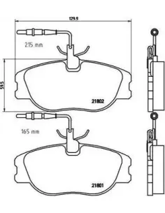 P23061 Juego de pastillas de freno Brembo