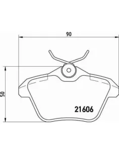P23067 Juego de pastillas de freno Brembo