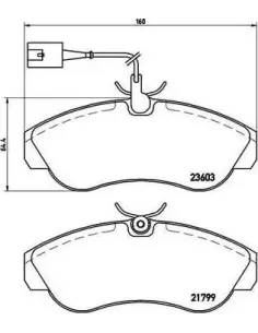 P23084 Juego de pastillas de freno Brembo