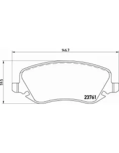 P23088 Juego de pastillas de freno Brembo