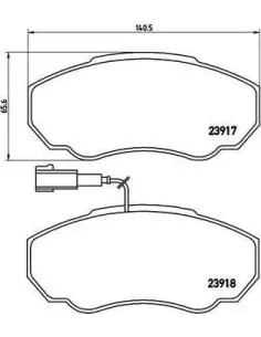 P23091 Juego de pastillas de freno Brembo