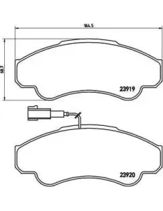 P23092 Juego de pastillas de freno Brembo