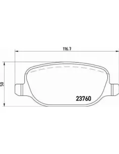 P23109 Juego de pastillas de freno Brembo