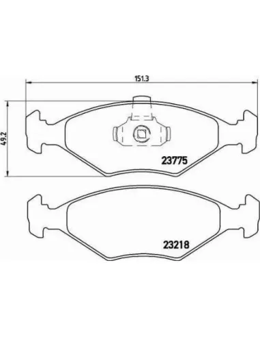 P23123 Juego de pastillas de freno Brembo