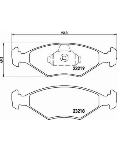 P23124 Juego de pastillas de freno Brembo