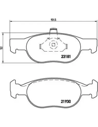 P23125 Juego de pastillas de freno Brembo