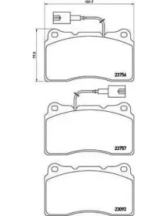 P23134 Juego de pastillas de freno Brembo