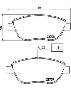P23137 Juego de pastillas de freno Brembo