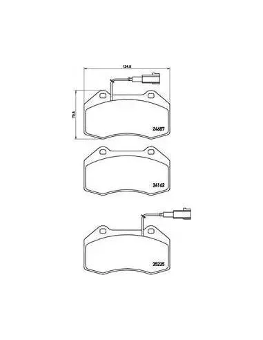 P23139 Juego de pastillas de freno Brembo