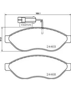 P23144 Juego de pastillas de freno Brembo