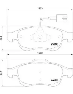 P23148 Juego de pastillas de freno Brembo