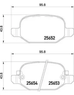 P23150 Juego de pastillas de freno Brembo