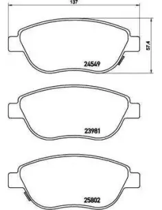 P23153 Juego de pastillas de freno Brembo