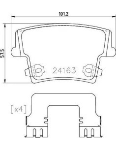 P23175 Juego de pastillas de freno Brembo