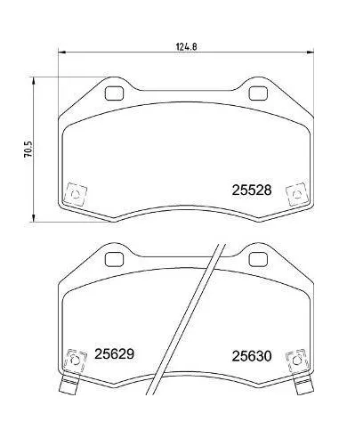 P23182 Juego de pastillas de freno Brembo