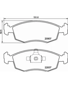 P23192 Juego de pastillas de freno Brembo