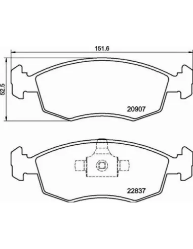 P23192 Juego de pastillas de freno Brembo