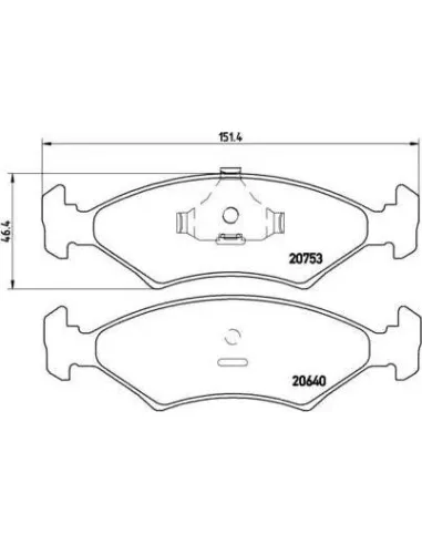 P24006 Juego de pastillas de freno Brembo