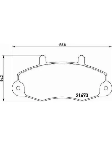 P24032 Juego de pastillas de freno Brembo