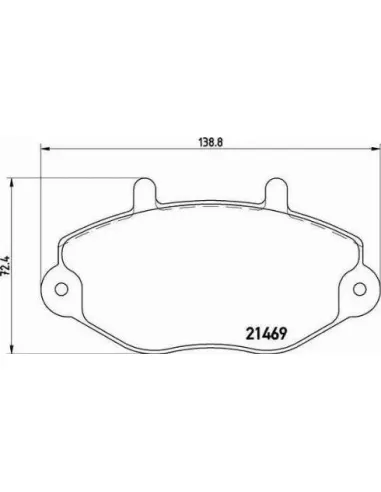 P24033 Juego de pastillas de freno Brembo