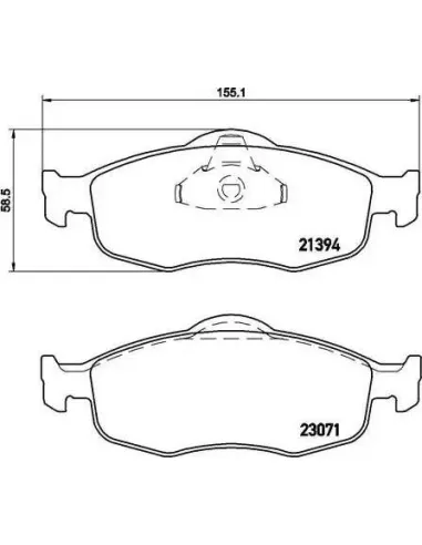 P24037 Juego de pastillas de freno Brembo