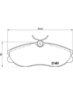 P24039 Juego de pastillas de freno Brembo