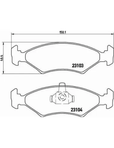 P24043 Juego de pastillas de freno Brembo