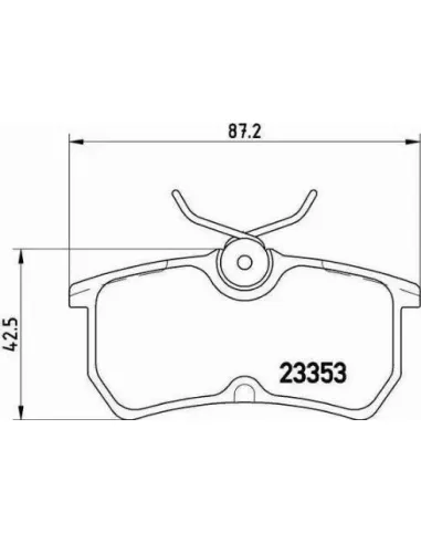 P24047 Juego de pastillas de freno Brembo