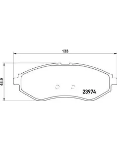 P24048 Juego de pastillas de freno Brembo