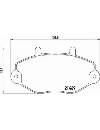 Juego de pastillas de freno Brembo P 24 050