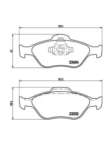 P24055 Juego de pastillas de freno Brembo