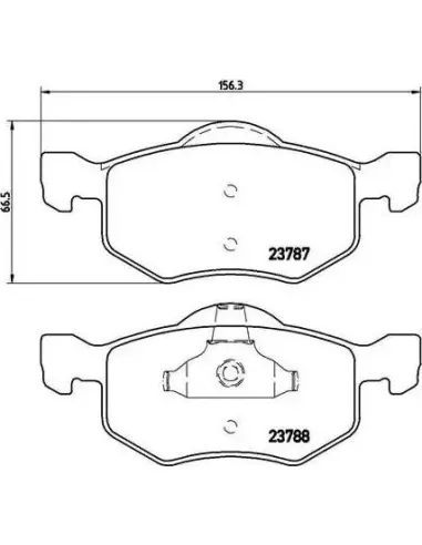 P24056 Juego de pastillas de freno Brembo