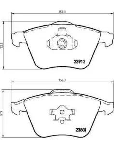 P24057 Juego de pastillas de freno Brembo