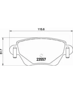 P24059 Juego de pastillas de freno Brembo